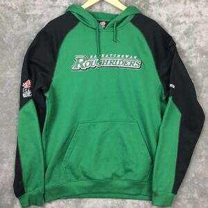 Saskatchewan‎ Roughriders CFL Football Hoodie Sweatshirt Mens M Reebok